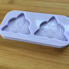 Load image into Gallery viewer, Heart Trinity Knot Silicone Mold, Food Safe Silicone Rubber Mould