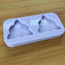 Load image into Gallery viewer, Heart Trinity Knot Silicone Mold, Food Safe Silicone Rubber Mould