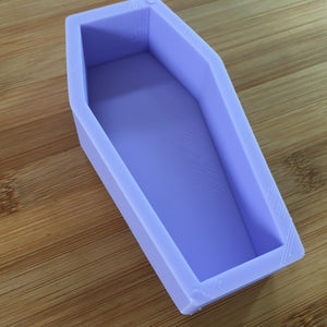 3.1 oz Coffin Silicone Mold, Food Safe Silicone Rubber Mould for resin clay chocolate soap wax candle bath bomb freshies