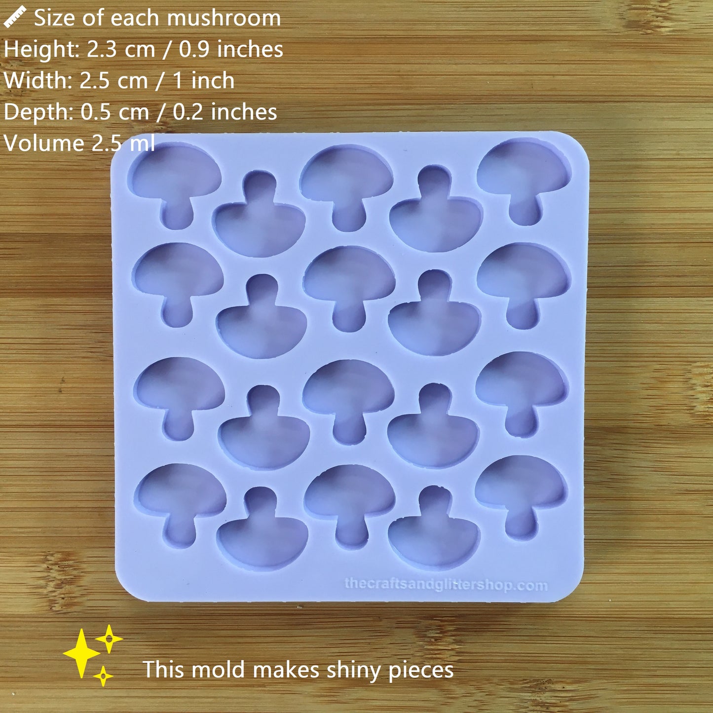 Mushroom Silicone Mold - The Crafts and Glitter Shop