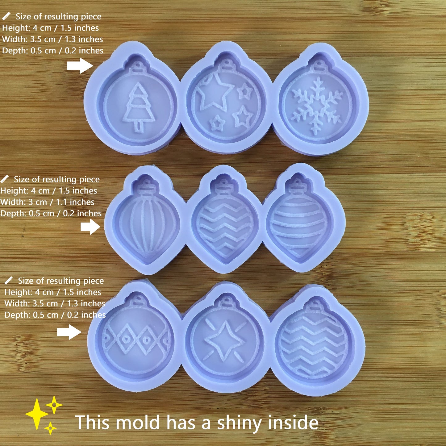 Christmas Baubles Silicone Mold - The Crafts and Glitter Shop