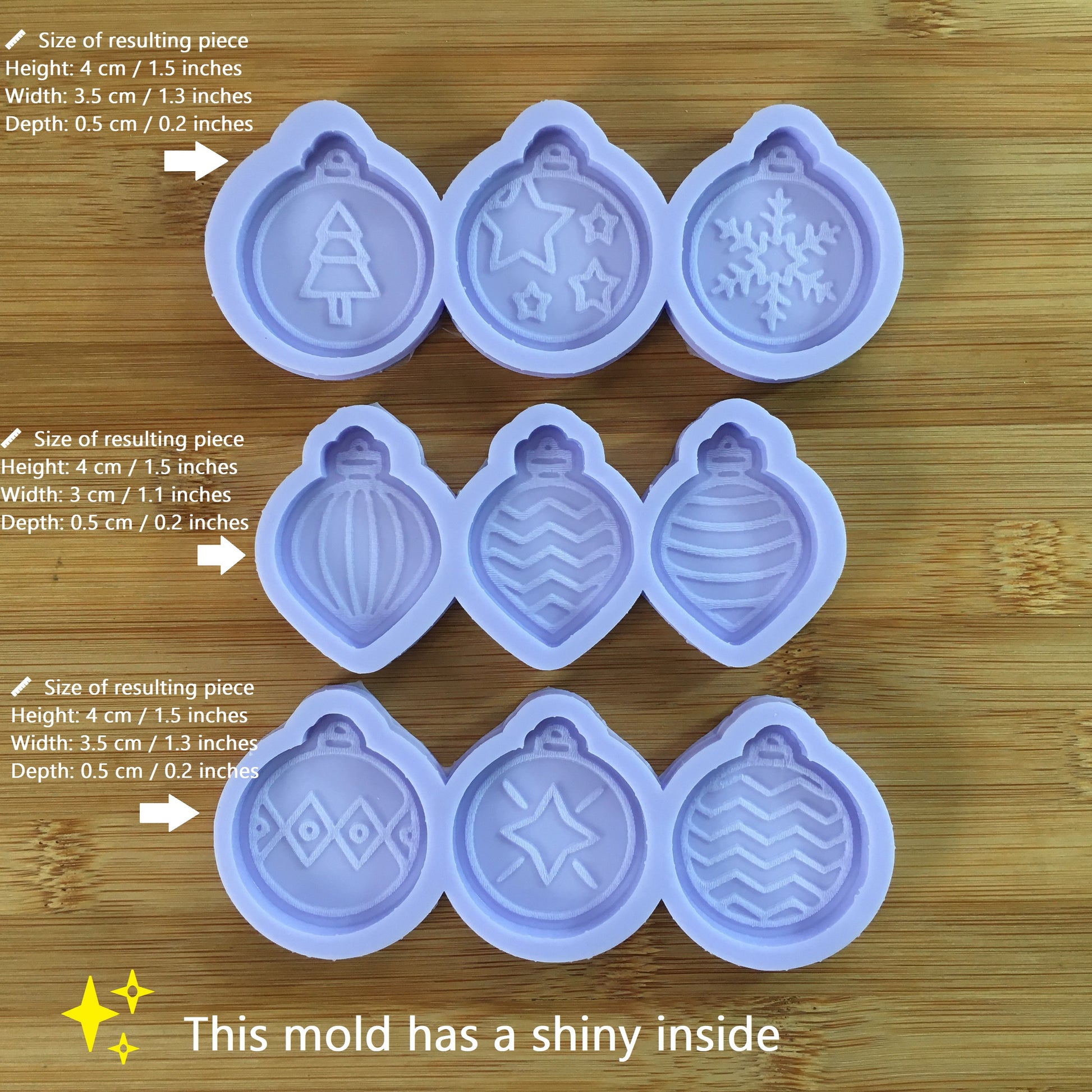 Christmas Baubles Silicone Mold - The Crafts and Glitter Shop