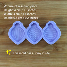 Load image into Gallery viewer, 1.5&quot; Christmas Baubles Silicone Mold, Food Safe Silicone Rubber Mould