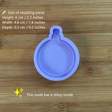 Load image into Gallery viewer, 2.3&quot; Bauble Silicone Mold, Food Safe Silicone Rubber Mould