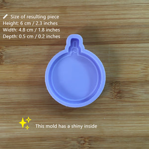 2.3" Bauble Silicone Mold, Food Safe Silicone Rubber Mould