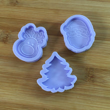 Load image into Gallery viewer, 1.5&quot; Christmas Time Silicone Mold, Food Safe Silicone Rubber Mould