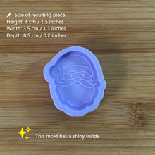 Load image into Gallery viewer, 1.5&quot; Christmas Time Silicone Mold, Food Safe Silicone Rubber Mould