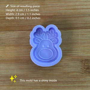 1.5" Christmas Time Silicone Mold, Food Safe Silicone Rubber Mould