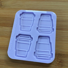 Load image into Gallery viewer, Coffee Cup to go Silicone Mold, Food Safe Silicone Rubber Mould