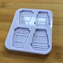 Load image into Gallery viewer, Coffee Cup to go Silicone Mold, Food Safe Silicone Rubber Mould