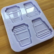 Load image into Gallery viewer, Coffee Cup to go Silicone Mold, Food Safe Silicone Rubber Mould