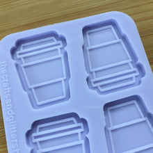 Load image into Gallery viewer, Coffee Cup to go Silicone Mold, Food Safe Silicone Rubber Mould