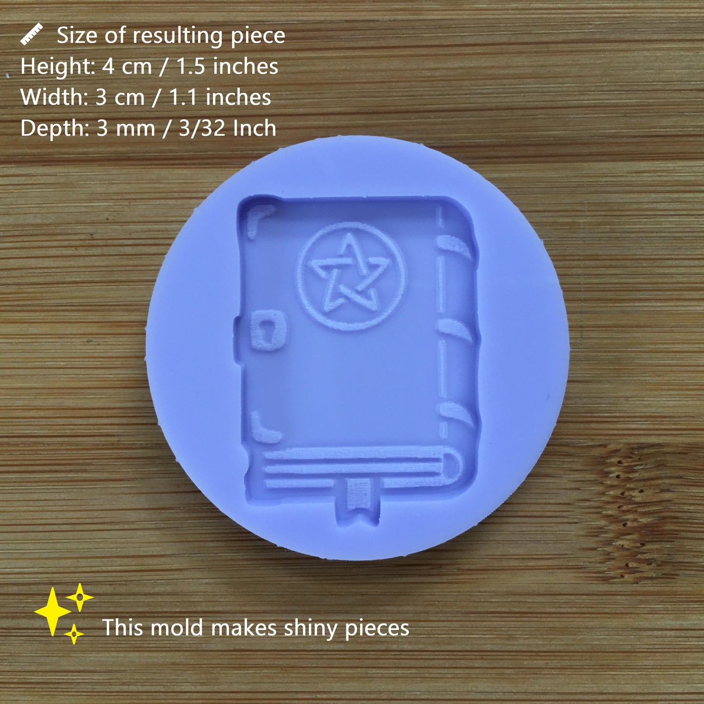 Spell book Silicone Mold - The Crafts and Glitter Shop