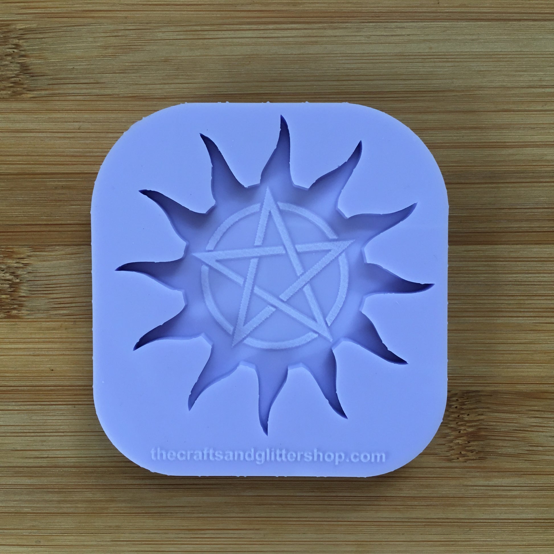 Sunburst Pentacle Silicone Mold - The Crafts and Glitter Shop