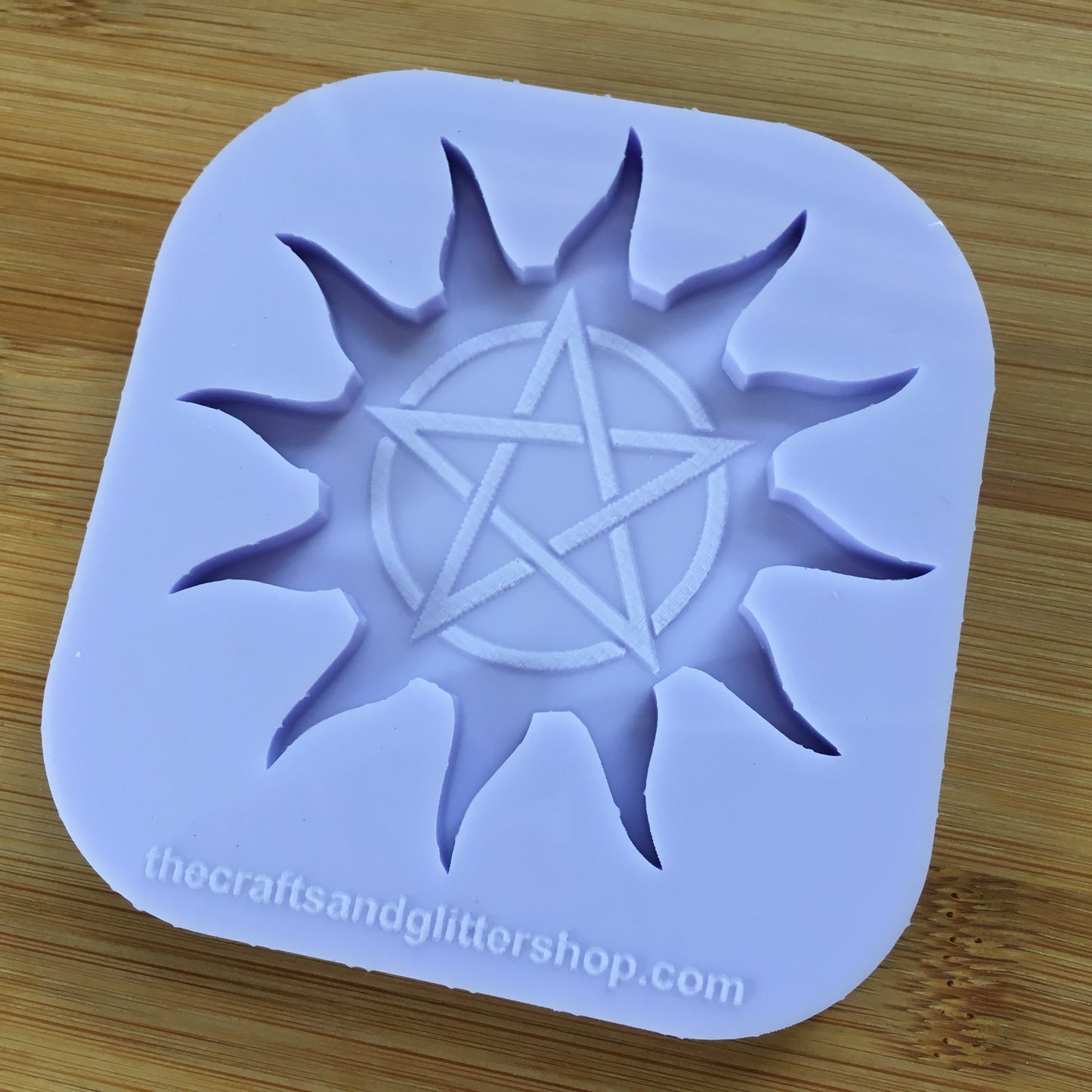 Sunburst Pentacle Silicone Mold - The Crafts and Glitter Shop