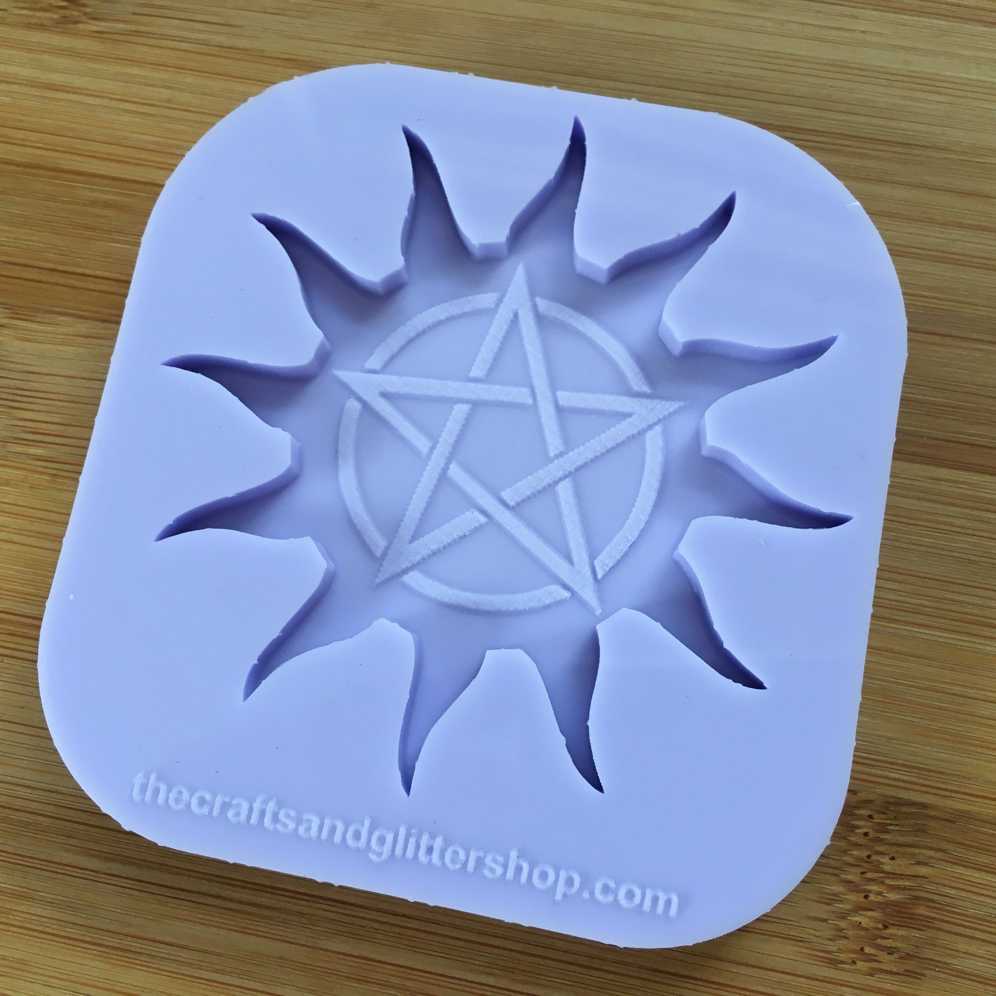 Sunburst Pentacle Silicone Mold - The Crafts and Glitter Shop