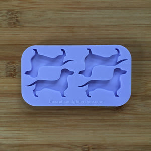 2" Dachshund Silicone Mold, Food Safe Silicone Rubber Mould