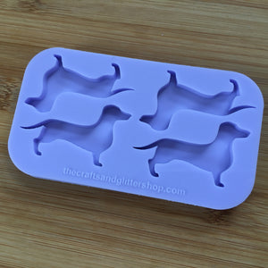 2" Dachshund Silicone Mold, Food Safe Silicone Rubber Mould