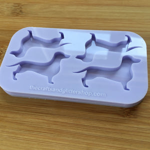 2" Dachshund Silicone Mold, Food Safe Silicone Rubber Mould