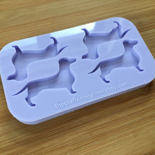 Load image into Gallery viewer, 2&quot; Dachshund Silicone Mold, Food Safe Silicone Rubber Mould