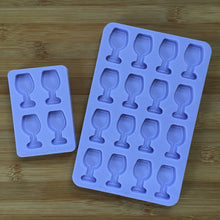 Load image into Gallery viewer, Small Wine Glass Silicone Mold, Food Safe Silicone Rubber Mould