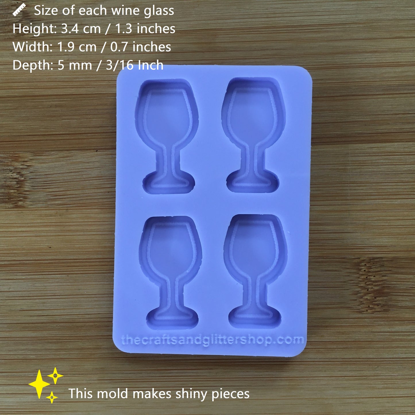Wine Glass Silicone Mold - The Crafts and Glitter Shop