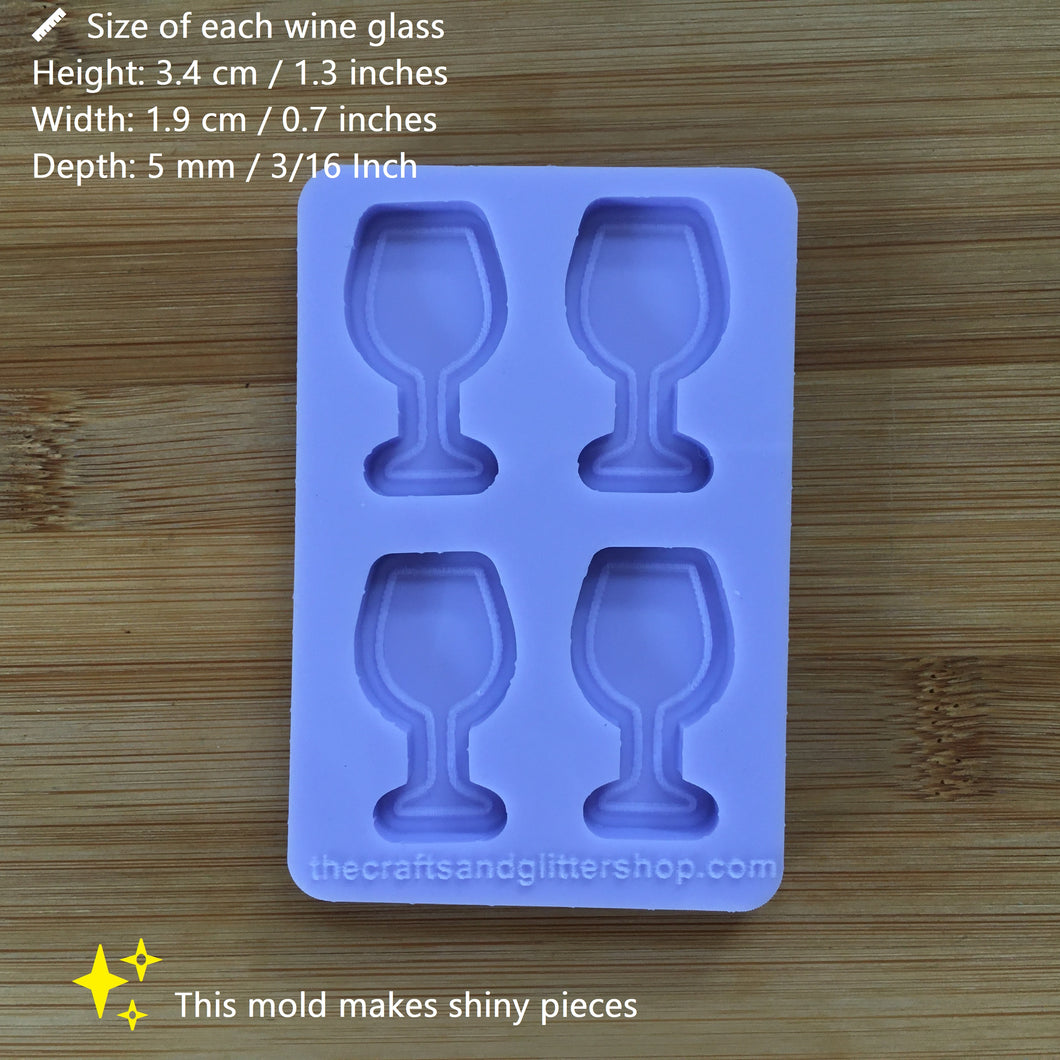 Small Wine Glass Silicone Mold, Food Safe Silicone Rubber Mould