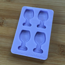 Load image into Gallery viewer, Small Wine Glass Silicone Mold, Food Safe Silicone Rubber Mould