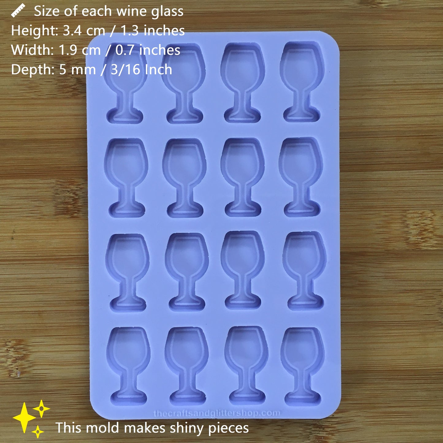 Wine Glass Silicone Mold - The Crafts and Glitter Shop