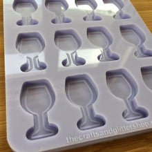 Load image into Gallery viewer, Small Wine Glass Silicone Mold, Food Safe Silicone Rubber Mould