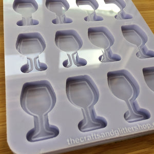 Small Wine Glass Silicone Mold, Food Safe Silicone Rubber Mould