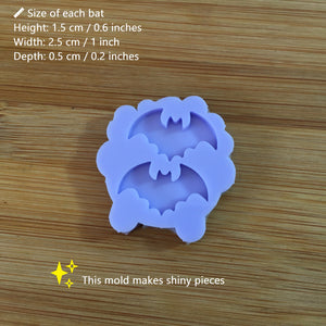 1" Bats Silicone Mold, Food Safe Silicone Rubber Mould