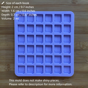 2 cm Book Silicone Mold, Food Safe Silicone Rubber Mould