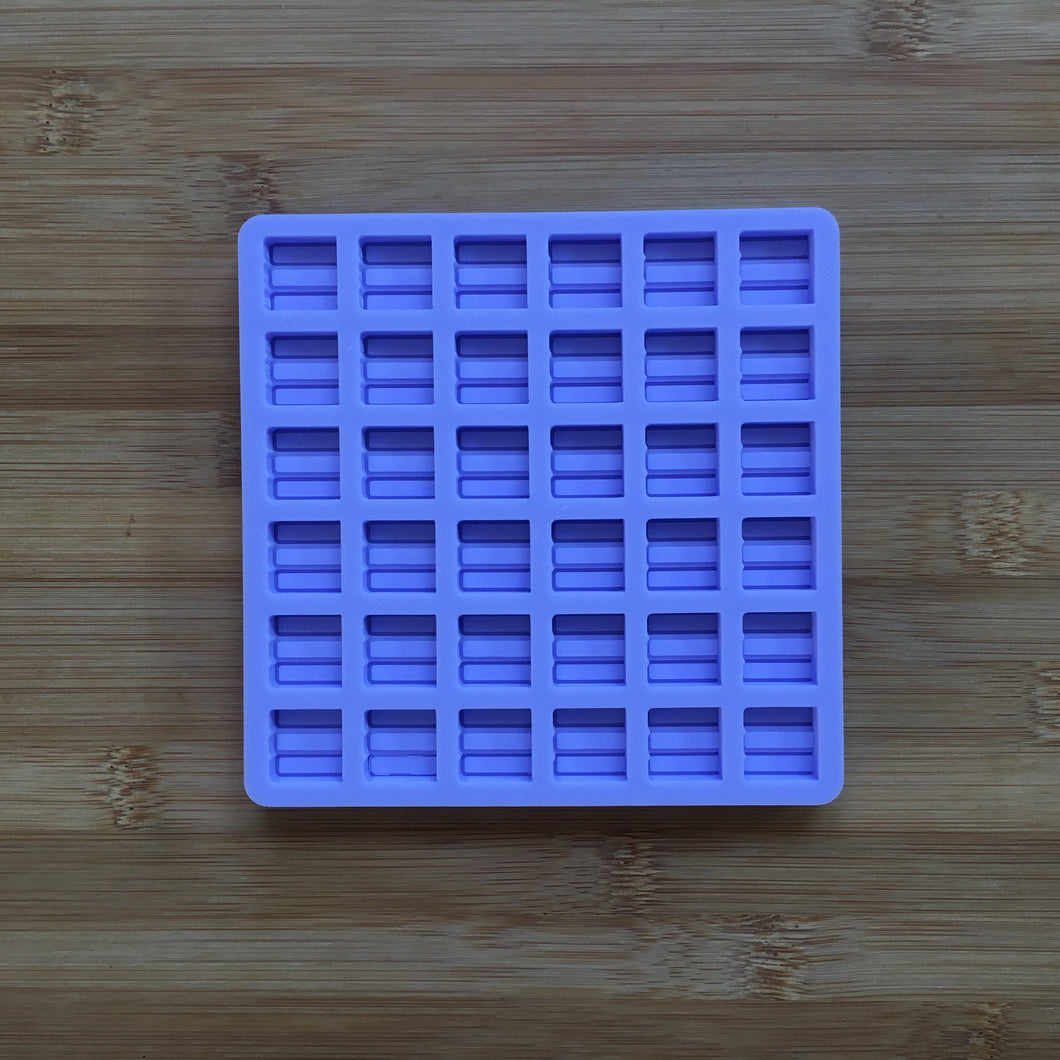 15 mm Stack of Books Silicone Mold, Food Safe Silicone Rubber Mould