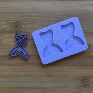 4 cm Mermaid Tail Silicone Mold, Food Safe Silicone Rubber Mould