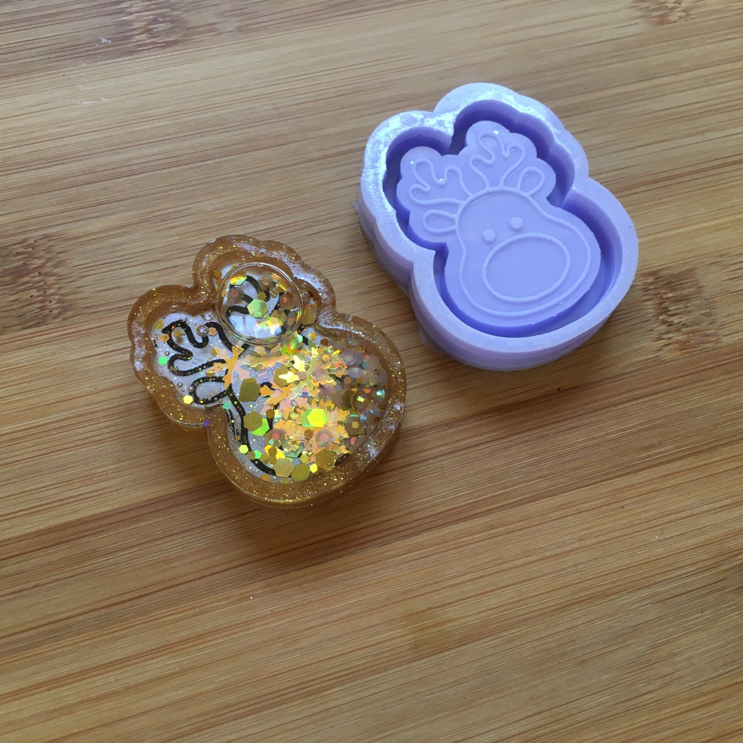 Reindeer Shaker Silicone Mold - The Crafts and Glitter Shop
