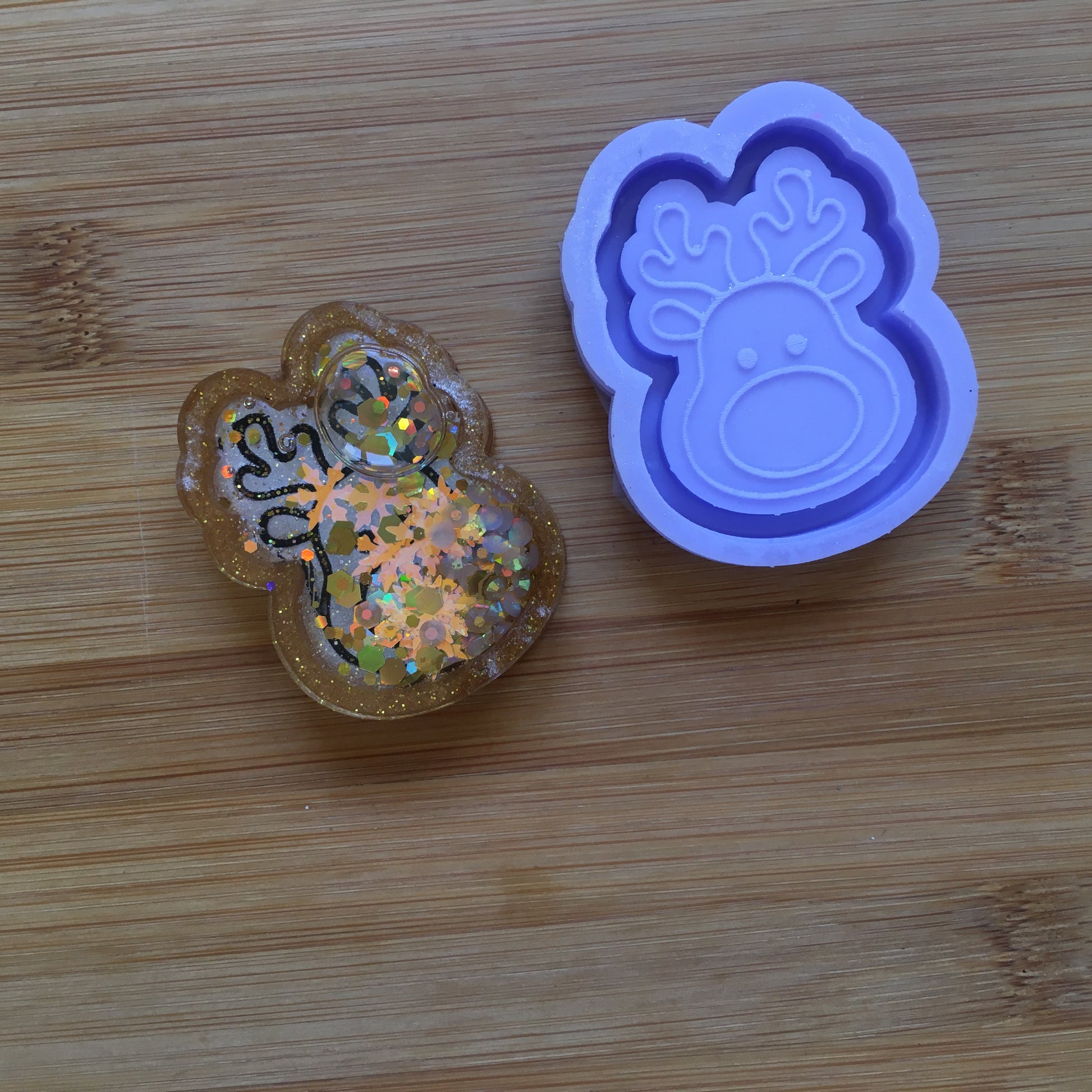 Reindeer Shaker Silicone Mold - The Crafts and Glitter Shop