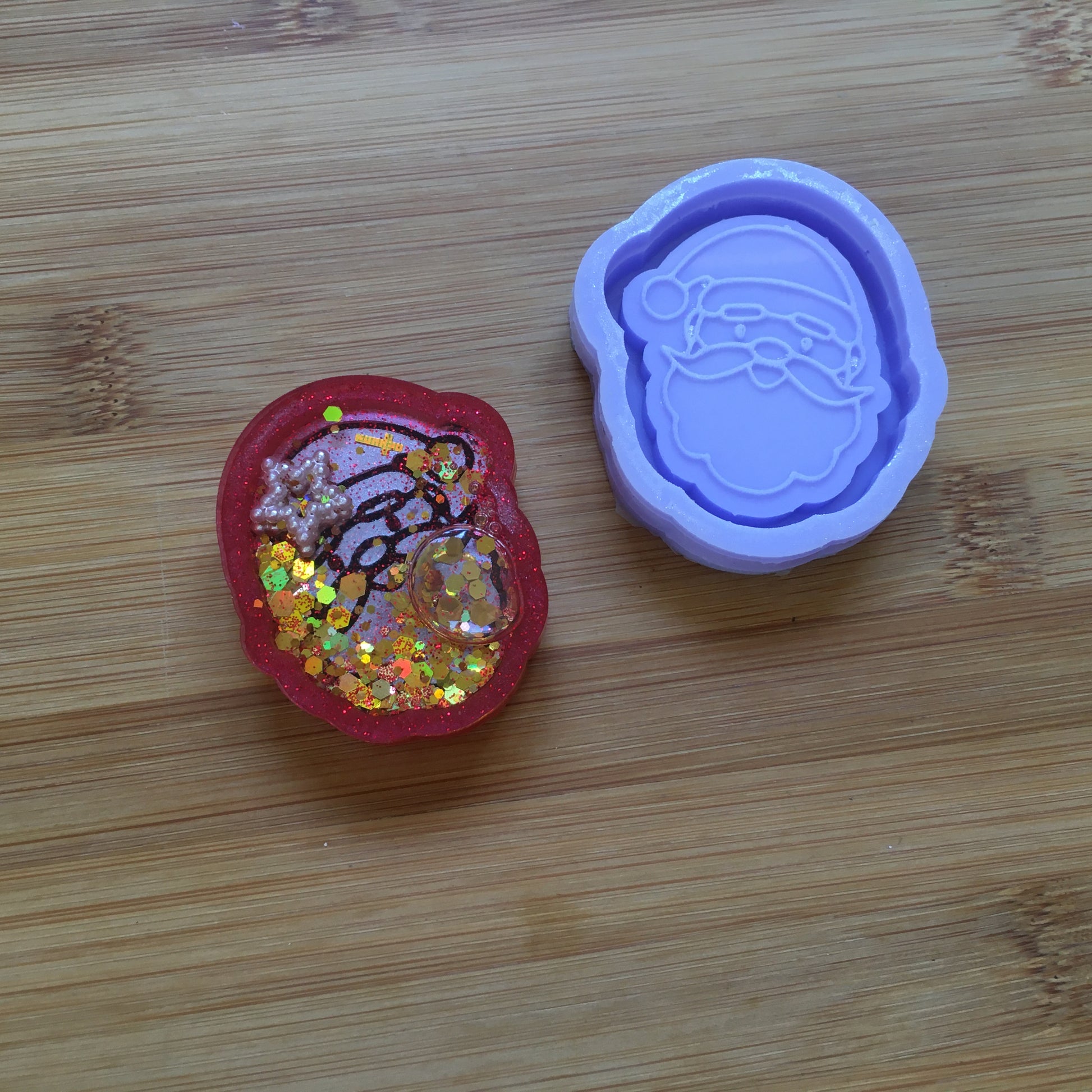 Santa Claus Shaker Silicone Mold - The Crafts and Glitter Shop