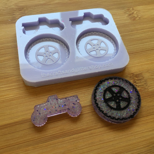 Monster Truck Silicone Mold, Food Safe Silicone Rubber Mould