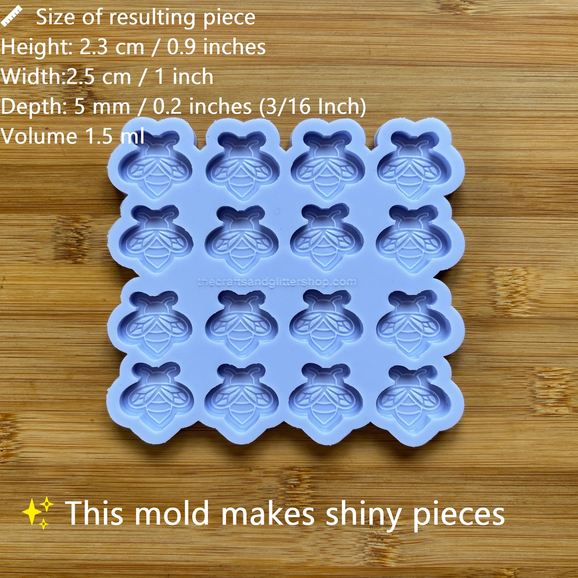 Bee Silicone Mold - The Crafts and Glitter Shop