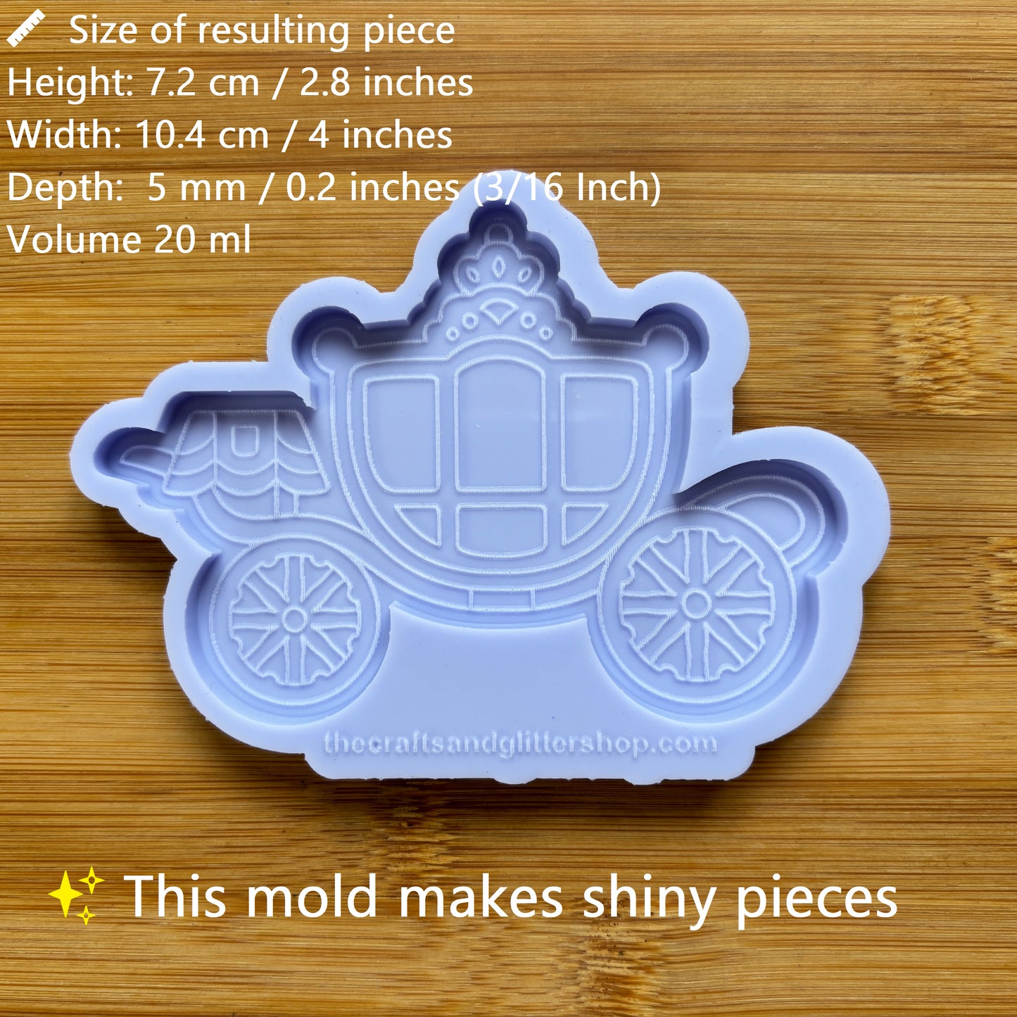 Carriage Silicone Mold - The Crafts and Glitter Shop
