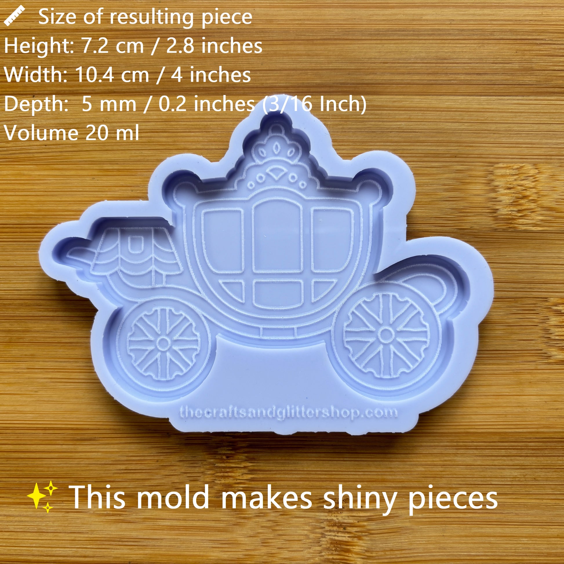 Carriage Silicone Mold - The Crafts and Glitter Shop