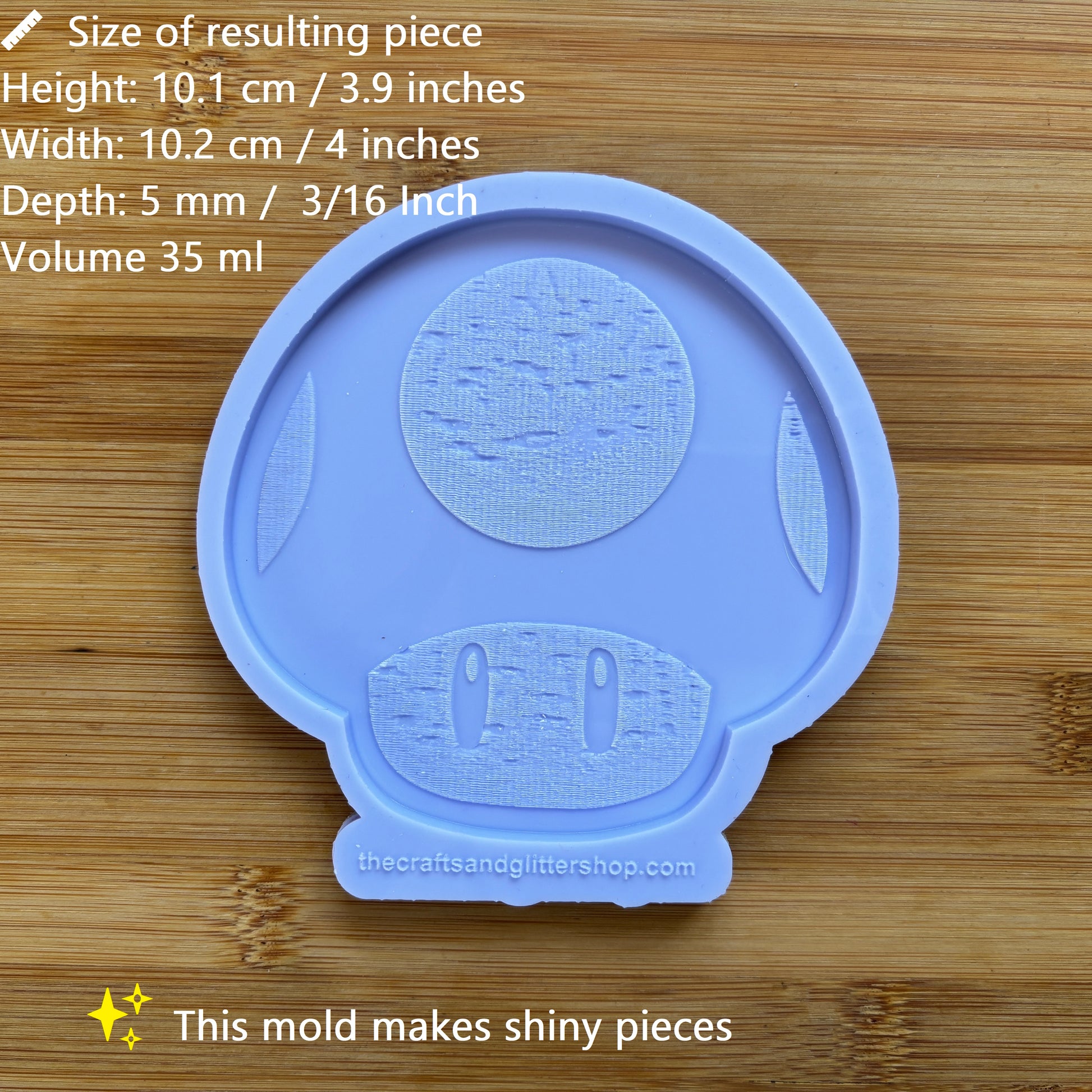 4 inch Mushroom Silicone Mold - The Crafts and Glitter Shop