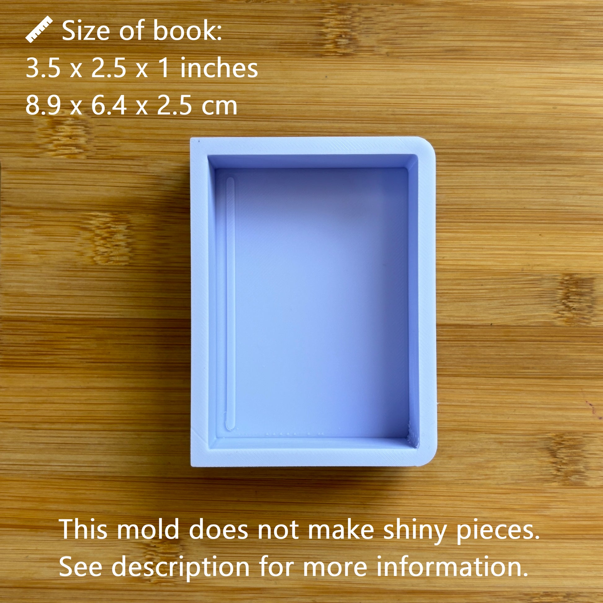 3.5 inch Book Silicone Mold - The Crafts and Glitter Shop