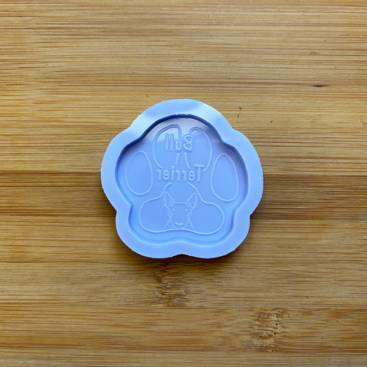 2" Bull Terrier Paw Silicone Mold - The Crafts and Glitter Shop