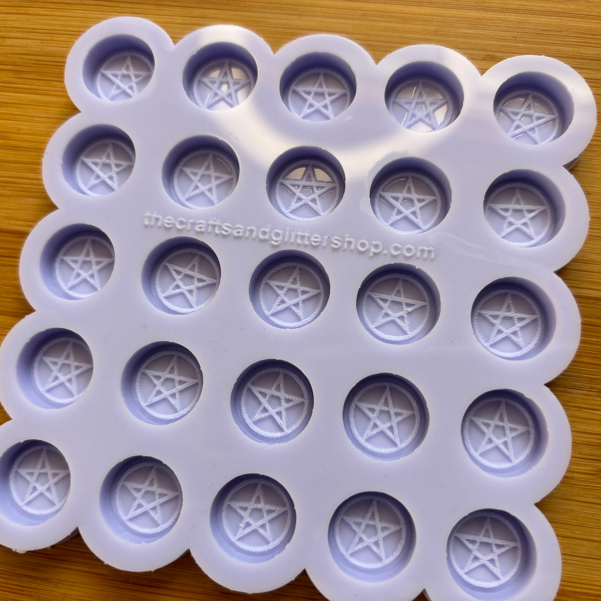 15mm Pentagram Silicone Mold - The Crafts and Glitter Shop