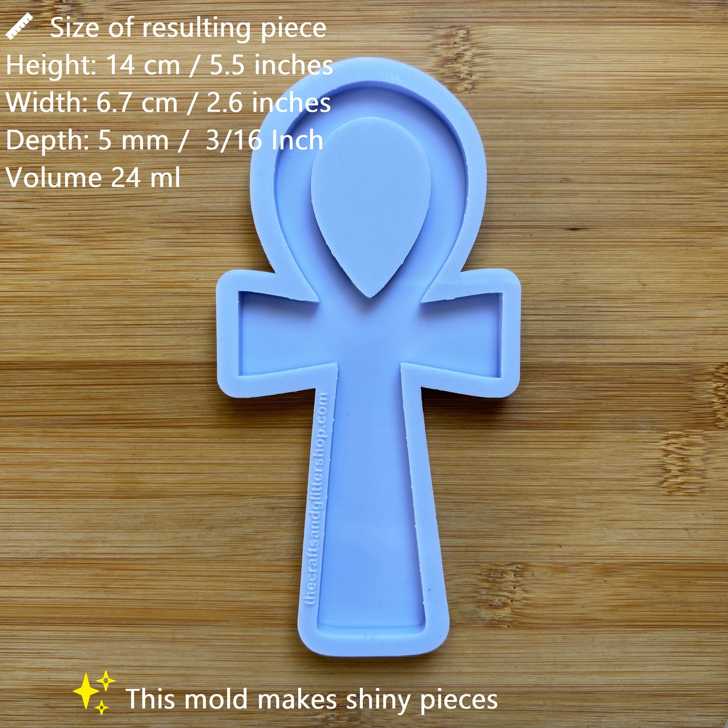 5.5" Ankh Silicone Mold - The Crafts and Glitter Shop
