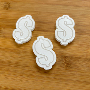 3 pcs Dollar Sign Clear Acrylic Shape