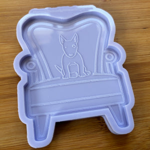 4" Bull Terrier Armchair Silicone Mold