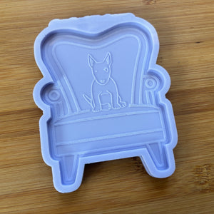 4" Bull Terrier Armchair Silicone Mold